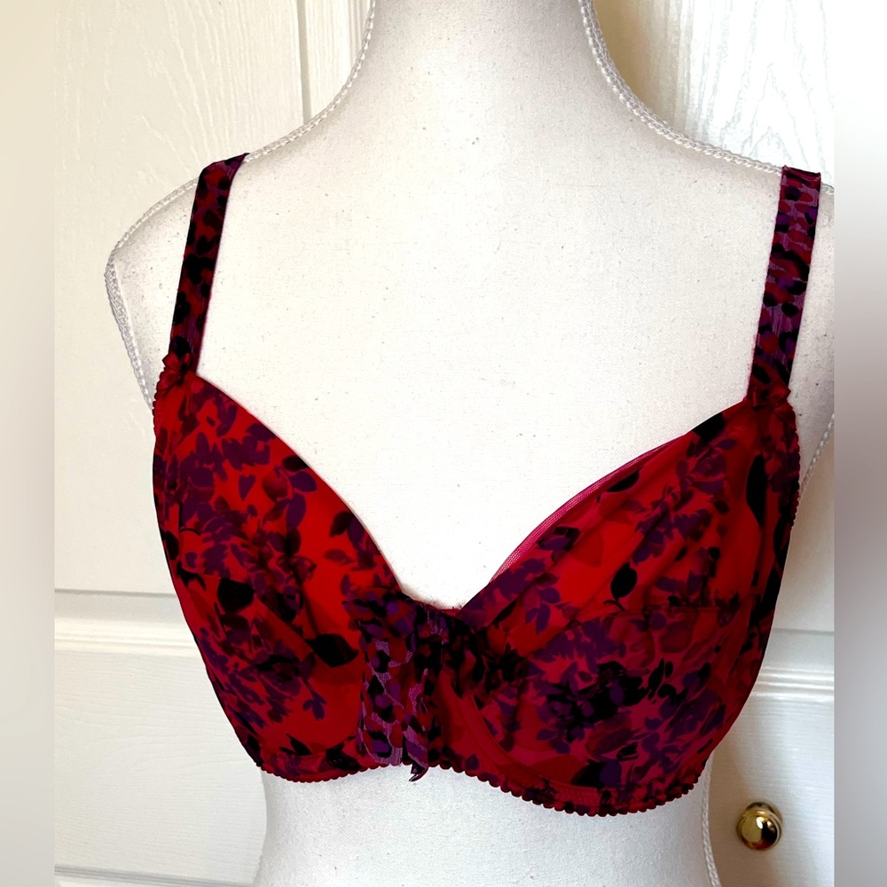 Antinéa Deep Fuchsia Pink Floral Women's Bra